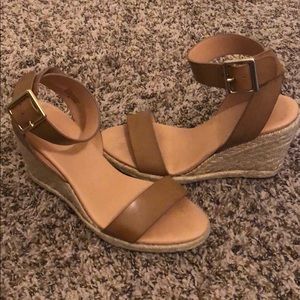 Ann Taylor LOFT ankle strap espadrilles